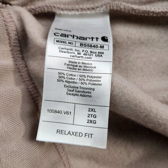 Mens Carhartt size 2XL Relaxed Fit Midweight Fleece Shorts - Picture 11 of 13